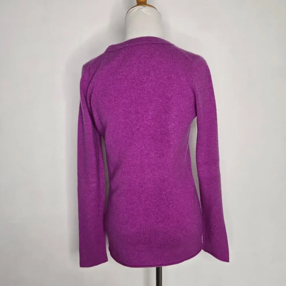 J Crew Womens Divina Cashmere Sweater Quiet Luxury Classic Staple Capsule Small